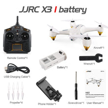 Load image into Gallery viewer, Professional Drone JJRC X3 HAX WIFI FPV Brushless with HD 1080P Detachable Camera GPS Positioning RC Quadcopter Vs Hubsan H501S