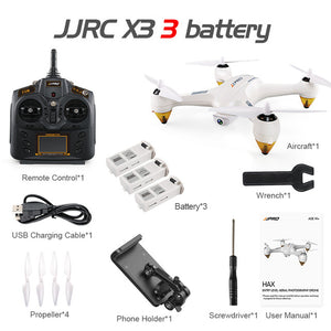 Professional Drone JJRC X3 HAX WIFI FPV Brushless with HD 1080P Detachable Camera GPS Positioning RC Quadcopter Vs Hubsan H501S