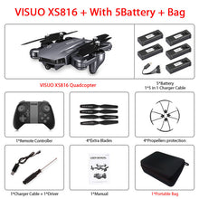 Load image into Gallery viewer, Visuo XS816 Optical Flow Positioning Rc Quadcopter with Dual Camera 2mp Wifi FPV Drone Gesture Control Dron Vs XS809HW XS809S