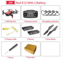 Load image into Gallery viewer, Newest X12 with 0.3MP/2MP Wide Angle HD WiFi Camera FPV Mini Drone Rc Helicopter Hight Hold Quadcopter Vs E58  E511 M69 Dron