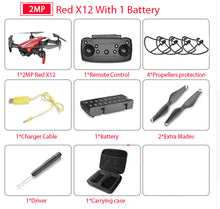 Load image into Gallery viewer, Newest X12 with 0.3MP/2MP Wide Angle HD WiFi Camera FPV Mini Drone Rc Helicopter Hight Hold Quadcopter Vs E58  E511 M69 Dron