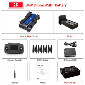 MJX B4W 5G WIFI FPV Ultrasonic GPS Brushless Foldable RC Drone With Professional anti-shake 2K HD Camera Drone RC Quadcopter