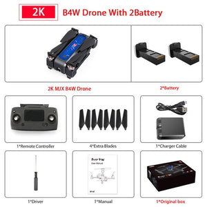 MJX B4W 5G WIFI FPV Ultrasonic GPS Brushless Foldable RC Drone With Professional anti-shake 2K HD Camera Drone RC Quadcopter